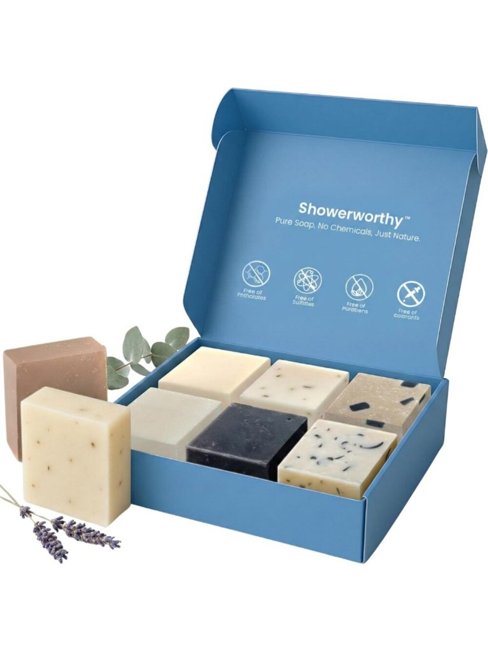 Natural Organic Bar Soap 8-Pack | Cold Process, Eco-Friendly, Handmade Cleanser